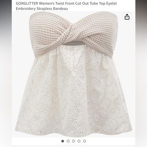 Strapless top from Amazon